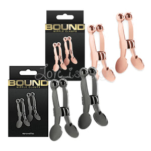 NS Novelties Bound Metal Nipple Clamps C1 Rose Gold or Gunmetal Buy in Singapore LoveisLove U4Ria