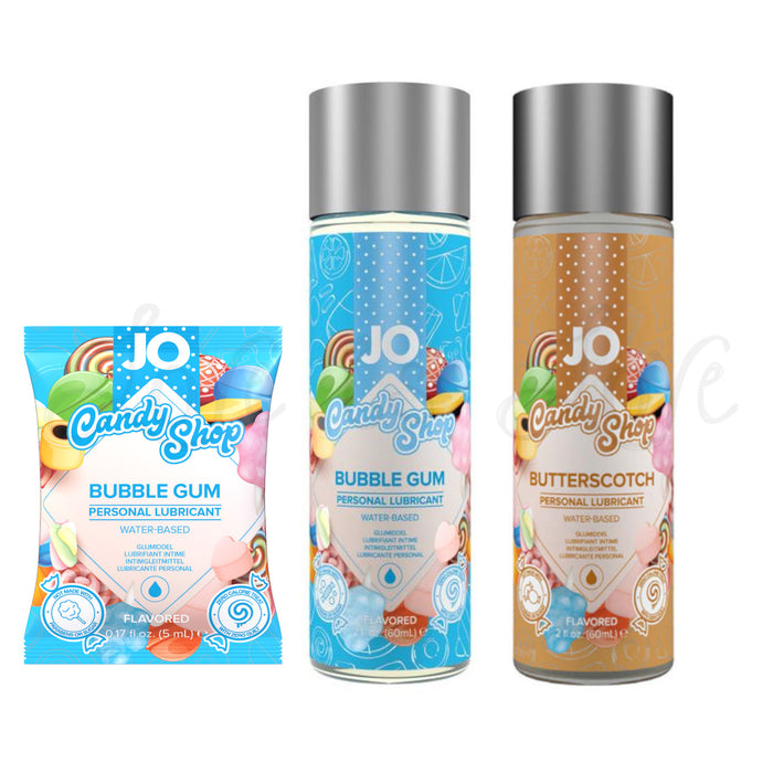 System JO H2O Flavored Candy Shop 60 ml 2 fl oz Bubble Gum or Butterscotch