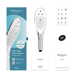 Womanizer Wave Shower Head 2-in-1 Masturbator or (Shower Hose and Arm Mount Set) Buy in Singapore LoveisLove U4Ria 