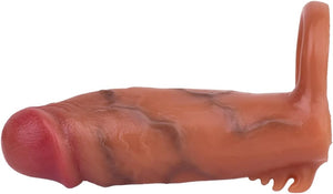 Clit Tickler Liquid Silicone Realistic Cock Sheath 5.9 Inch #309