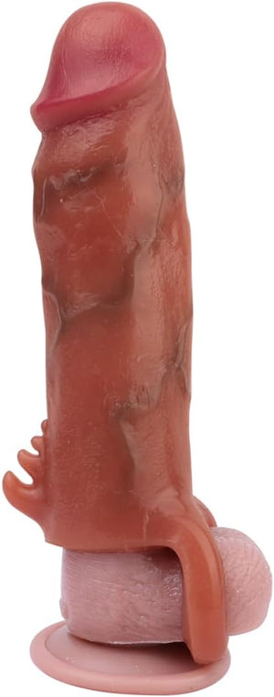 Clit Tickler Liquid Silicone Realistic Cock Sheath 5.9 Inch #309