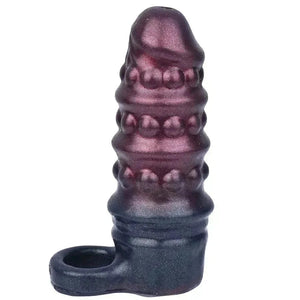 Dark Warrior 5.7 Inch Liquid Silicone Fantasy Enhancer Sleeve in Dark Warrior