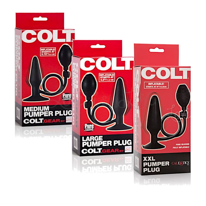Colt Pumper Plug Inflatable Anal Plug Medium or Large or XXL