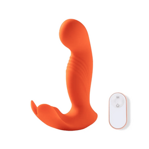 Honey Play Box Crave 3 G-spot Vibrator with Rotating Massage Head and Clit Tickler Orange Buy in Singapore LoveisLove U4Ria 