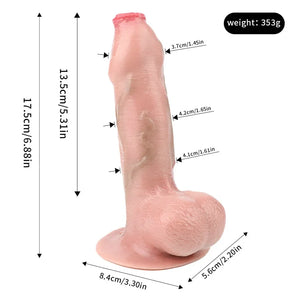 Dante Silicone Realistic Dildo Uncut Penis With Suction Cup 6.88 INCH Dildo - Realistic Dildos Buy Sex Toys in Singapore LoveisLove U4Ria