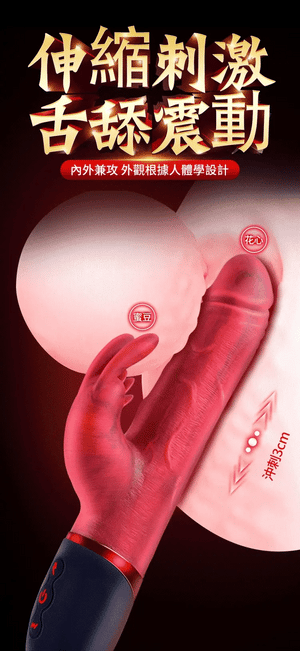 Erocome Canismajor Pro Thrusting & Heating Rabbit Vibrator Vibrators - Rabbit Vibrators Buy Sex Toys in Singapore LoveisLove U4Ria