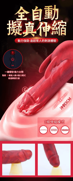 Erocome Canismajor Pro Thrusting & Heating Rabbit Vibrator Vibrators - Rabbit Vibrators Buy Sex Toys in Singapore LoveisLove U4Ria