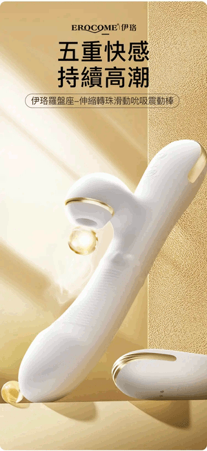 Erocome Pyxis Rotating Beaded Rabbit Vibrator with Clitoral Suction White  Buy in Singapore LoveisLove U4Ria 