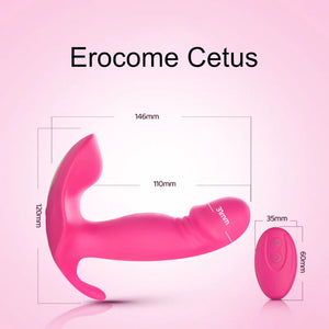 Erocome Cetus App + Remote Control Wearable Plug Vibrator Buy in Singapore LoveisLove U4Ria 