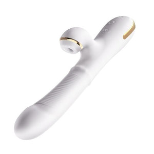Erocome Pyxis Rotating Beaded Rabbit Vibrator with Clitoral Suction White  Buy in Singapore LoveisLove U4Ria 
