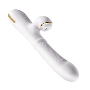Erocome Pyxis Rotating Beaded Rabbit Vibrator with Clitoral Suction White  Buy in Singapore LoveisLove U4Ria 