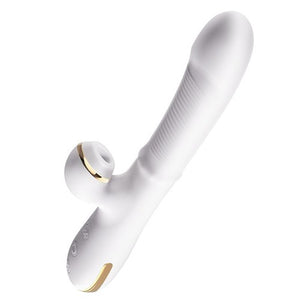 Erocome Pyxis Rotating Beaded Rabbit Vibrator with Clitoral Suction White  Buy in Singapore LoveisLove U4Ria 