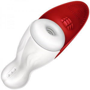 Erocome Virgo Vibrating Masturbator with Tongue Stimulator