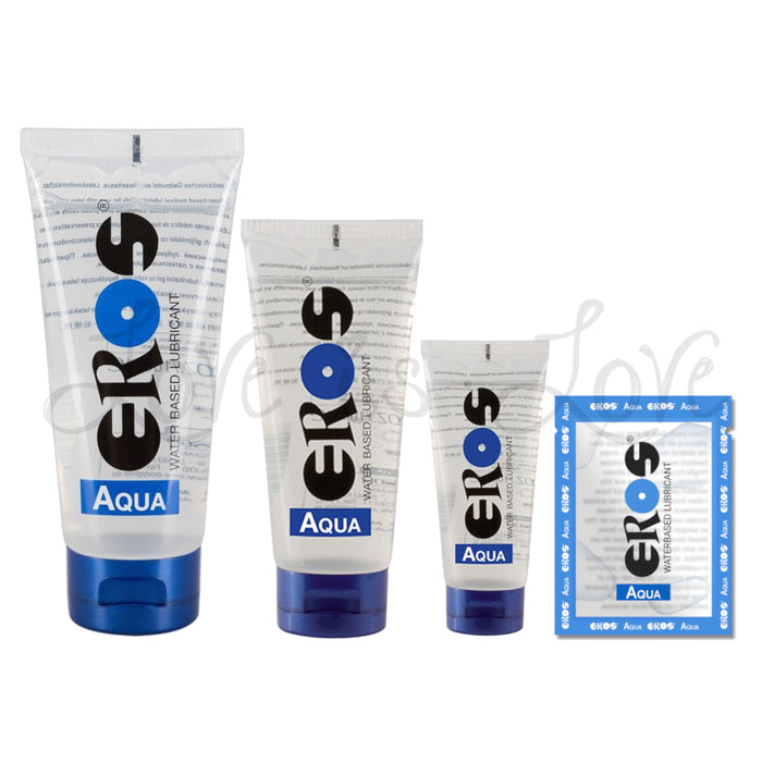 Eros Aqua Water Based Lubricant 4ml or 50ml or 100ml or 200ml (CE Certified)