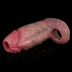 Lifelike Silicone Penis Sleeve with Open Tip 4.5 Inch For Him - Penis Sheath/Sleeve Buy Sex Toys in Singapore LoveisLove U4Ria