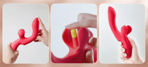 Honey Play Box Fortexa App-Controlled Flapping Dual Vibrator Blue or Red Vibrators - Clit Stimulation & G-Spot Buy Sex Toys in Singapore LoveisLove U4Ria