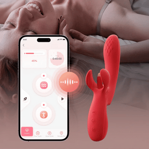 Honey Play Box Fortexa App-Controlled Flapping Dual Vibrator Blue or Red Vibrators - Clit Stimulation & G-Spot Buy Sex Toys in Singapore LoveisLove U4Ria