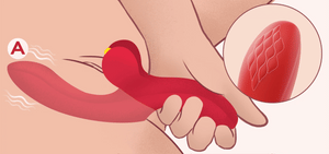 Honey Play Box Fortexa App-Controlled Flapping Dual Vibrator Blue or Red Vibrators - Clit Stimulation & G-Spot Buy Sex Toys in Singapore LoveisLove U4Ria