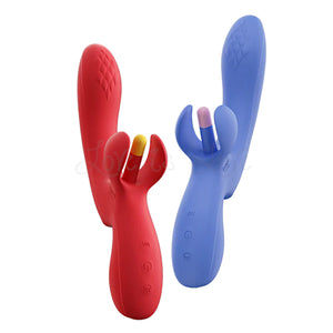 Honey Play Box Fortexa App-Controlled Flapping Dual Vibrator Blue or Red Vibrators - Clit Stimulation & G-Spot Buy Sex Toys in Singapore LoveisLove U4Ria
