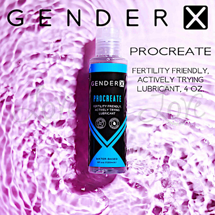 Gender X Procreate Fertility Friendly Personal Lubricant 4 FL OZ / 120 ML