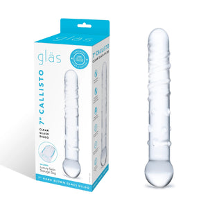 Glas Callisto Clear Glass Dildo 18 Cm