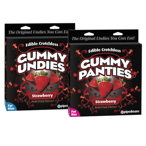 Edible Gummy Crotchless Panties For Her Or Undies For Him (Strawberry) Gifts & Games - Gifts & Novelties Pipedream Products Buy in Singapore LoveisLove U4Ria  