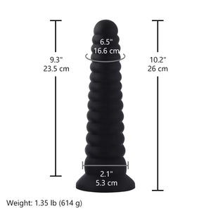 Hismith 10.2" Tower Shaped Anal Dildo with Suction Cup & Removable Kliclok Anal - Exotic & Unique Butt Plugs Buy Sex Toys in Singapore LoveisLove U4Ria