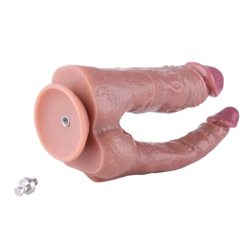 Hismith 7.7" Dual Penetration Silicone Dildo for KlicLok System Double Penetration Buy Sex Toys in Singapore LoveisLove U4Ria