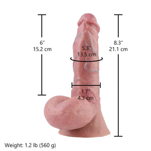 Hismith 8.3" Veiny Dual-layered Silicone Dildo with Suction Cup & Removable Kliclok Dildo - Realistic Dildos Buy Sex Toys in Singapore LoveisLove U4Ria