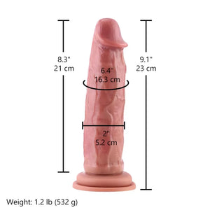 Hismith 9.1" Realistic Vibrating and Rotating Silicone Dildo with 3 Speeds + 4 Modes Dildos - Realistic Dildos Buy Sex Toys in Singapore LoveisLove U4Ria