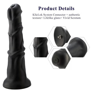 Hismith 13" Black Horse Dildo with Bulging Veins Dildos - Large & Unique Dildos Buy Sex Toys in Singapore LoveisLove U4Ria