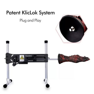 Hismith Evil Fisher 10" Silicone Fantasy Dildo with Suction Cup & Removable Kliclok Dildos - Large & Unique Dildos Buy Sex Toys in Singapore LoveisLove U4Ria
