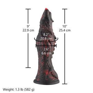 Hismith Evil Fisher 10" Silicone Fantasy Dildo with Suction Cup & Removable Kliclok Dildos - Large & Unique Dildos Buy Sex Toys in Singapore LoveisLove U4Ria