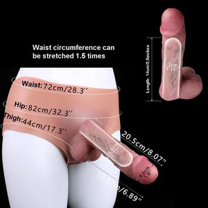 Silicone Strap-on Hollow Penis Briefs 8 INCH Strap-Ons & Harnesses - Strap-On Dildos Buy Sex Toys in Singapore LoveisLove U4Ria