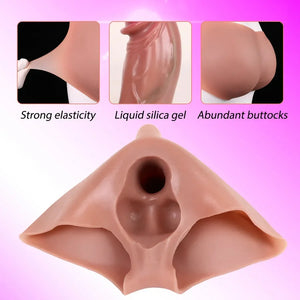 Silicone Strap-on Hollow Penis Briefs 8.26 INCH Strap-Ons & Harnesses - Strap-On Dildos Buy Sex Toys in Singapore LoveisLove U4Ria