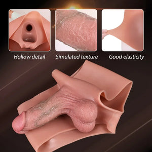 Silicone Strap-on Hollow Penis Briefs 5.3 INCH Strap-Ons & Harnesses - Strap-On Dildos Buy Sex Toys in Singapore LoveisLove U4Ria
