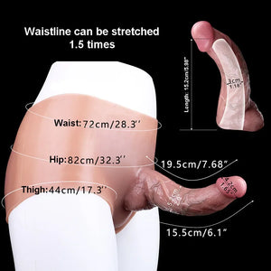 Silicone Strap-on Hollow Penis Briefs 7.68 INCH Strap-Ons & Harnesses - Strap-On Dildos Buy Sex Toys in Singapore LoveisLove U4Ria