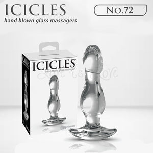 Icicles No. 72 Glass Anal Plug Clear Buy in Singapore LoveisLove U4Ria