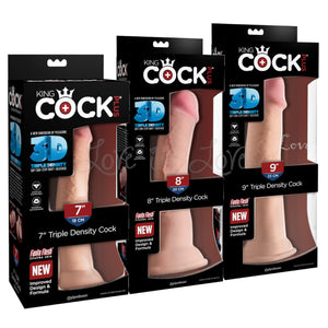 King Cock Plus Triple Density Cock 7 Inch or 8 Inch or 9 Inch Buy in Singapore LoveisLove U4Ria 