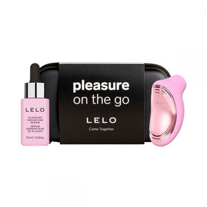 LELO Pleasure On The Go Sona 2 Travel Kit B With Lelo Pleasure Enhancing Serum Pink