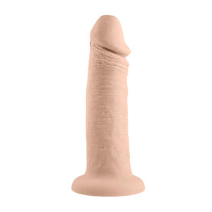 Evolved Girthy Rechargeable Vibrating 7" Realistic Silicone Dildo Light<br>Buy in Singapore LoveisLove U4Ria