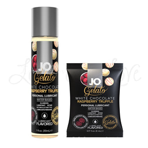 System JO Gelato Flavored Water-Based Personal Lubricant Creme Brulee or White Chocolate Raspberry Truffle Buy in Singapore LoveisLove U4Ria