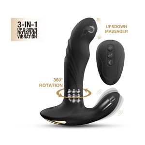 Dorcel Multi P-Joy Prostate Massager with Remote Control Black Anal - Anal Vibrators Buy in Singapore LoveisLove U4Ria