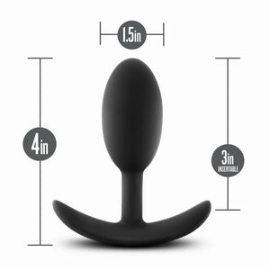 Anal Adventures Platinum Weighted Silicone Vibra Slim Plug Small or Medium Anal - Anal Probes & Tools Buy Sex Toys in Singapore LoveisLove U4Ria