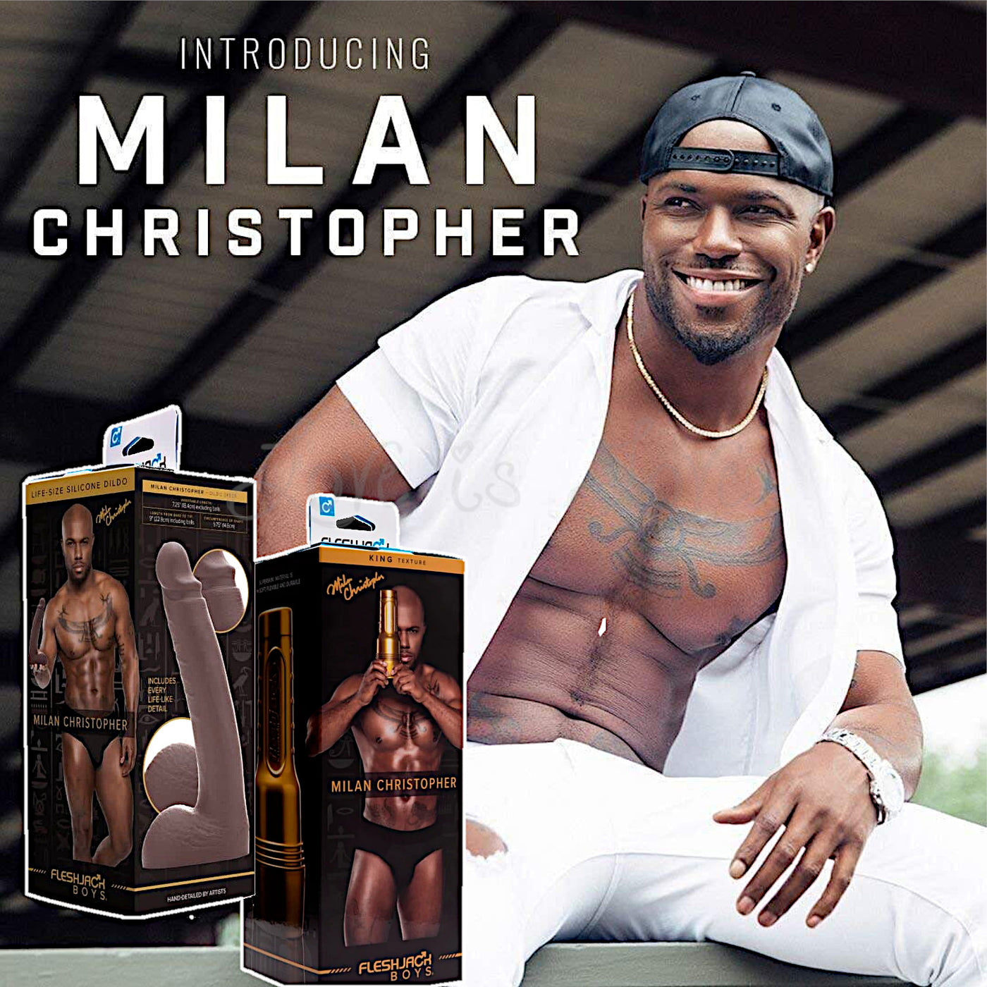 Fleshjack Boys Milan Christopher Dildo 9 Inch or King Butt Love is Love Fleshjack Boys Milan Christopher Dildo 9 Inch or King Butt Love is Love