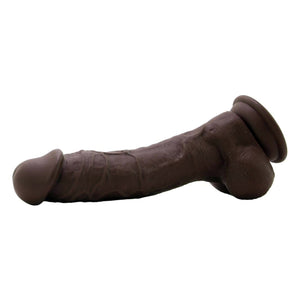 NS Novelties Colours Dual Density 8 Inch Dildo Dark Brown