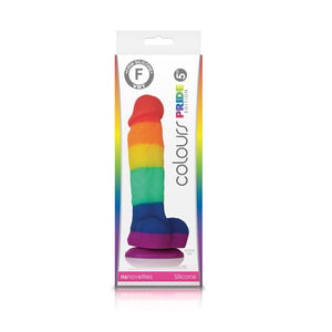 NS Novelties Colours Pride Edition Dong Rainbow 5 Inch or 6 Inch or 8 Inch