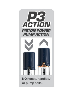 Pump Worx Max Boost Piston-Action Power Pump Black or Blue (Could Fill The Tube With Water) For Him - Penis Pumps & Enlargers Buy in Singapore LoveisLove U4Ria