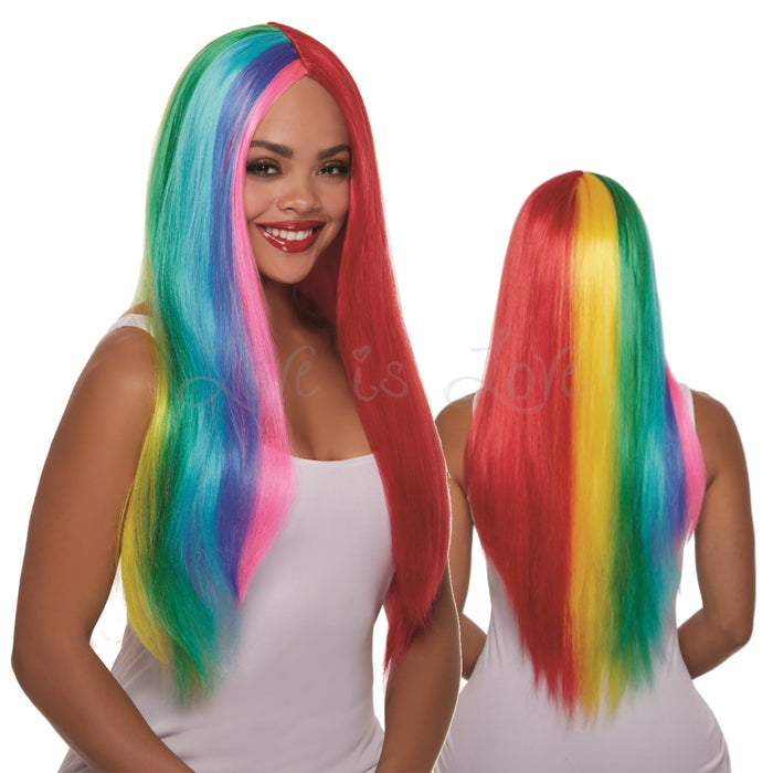 Dreamgirl Primary Rainbow Wig DG 12312