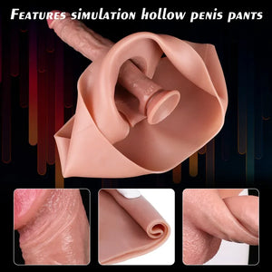 Silicone Strap-on Hollow Penis Briefs 8 INCH Strap-Ons & Harnesses - Strap-On Dildos Buy Sex Toys in Singapore LoveisLove U4Ria